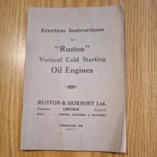 Ruston hornsby erection for sale  LINCOLN