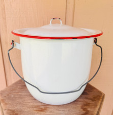 Vintage white enamel for sale  Austin