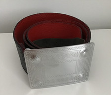 Men black leather for sale  WEST CALDER
