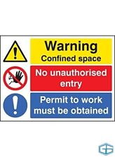 Warning confined space for sale  TELFORD