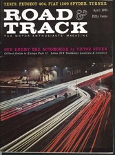 ROAD & TRACK Peugeot 404, Fiat 1200 Spyder testes 4 1961 comprar usado  Enviando para Brazil