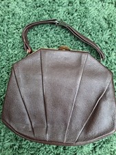Vintage brown leather for sale  RIPLEY