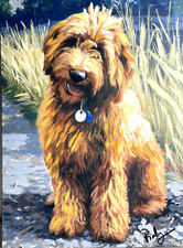 Dog painting labradoodle for sale  Unionville