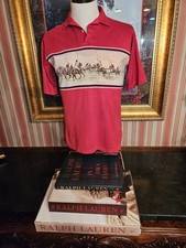 Camisa polo masculina vintage Ralph Lauren com cena. Camisa polo rara dos anos 1980 tamanho M. comprar usado Camisa polo masculina vintage Ralph Lauren com cena. Camisa polo rara dos anos 1980 tamanho M. comprar usado  Enviando para Brazil