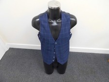 Mens waistcoat blue for sale  REDHILL