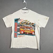 Camiseta de Corrida Ferrari Vintage 1996 Six Hours Of The Glen Adulto Grande Branca Masculina comprar usado  Enviando para Brazil