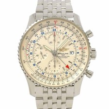Relógio masculino Breitling Navitimer World A24322 automático mostrador prateado 90289334, usado comprar usado  Enviando para Brazil