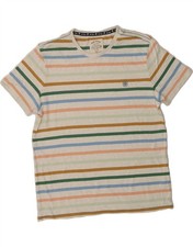 Camiseta masculina FAT FACE grande listrada multicolorida algodão DO08 comprar usado  Enviando para Brazil