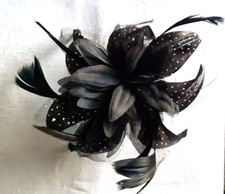 Haarschmuck fascinator schwarz gebraucht kaufen  Gröditz