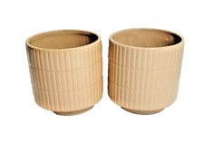 Ribbed beige ceramic for sale  Webster