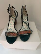 Ladies green heeled for sale  PURLEY