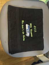 Usado, Toalha de mão personalizada Seahawks futebol americano, preta comprar usado  Enviando para Brazil