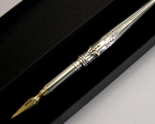 PLUMA DIP 1993 PLATA ESTERLINA INGLESA COMO NUEVA EN CAJA ARTÍCULO DE ESCRITORIO segunda mano  Embacar hacia Mexico