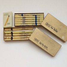 Refil de caneta esferográfica cruzada original vintage preto e azul fino 8514 novo, estoque antigo comprar usado  Enviando para Brazil