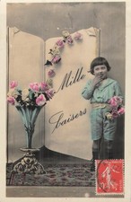 Enfant roses fleurs d'occasion  Vasles