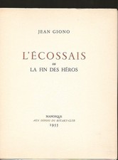 Jean giono ecossais d'occasion  Paris XVII