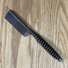 Usado, Escova alisadora de cabelo fio ferida aquecida fogão a lenha pente quente latão antigo comprar usado  Enviando para Brazil