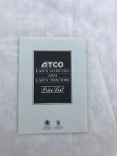 Atco price list for sale  HORSHAM