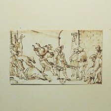 Antica litografia leo usato  Spedire a Italy
