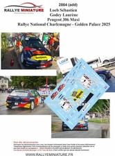 DECALS 1/43 REF 2864 Peugeot 306 Maxi LOEB Rallye Charlemagne  2025 additif, usado comprar usado  Enviando para Brazil