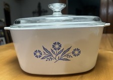 Caçarola vintage 1980 CORNING WARE BLUE CORNFLOWER 3 litros A-3-B com tampa comprar usado  Enviando para Brazil