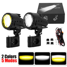 Par de luzes de flash estroboscópicas auxiliares LED lâmpada de neblina de direção para motocicleta comprar usado  Enviando para Brazil
