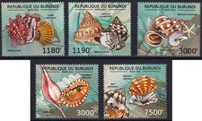 Conjunto de selos SEASHELLS Sea Shells Marine Life MNH 5v #4 (2012 Burundi) comprar usado Conjunto de selos SEASHELLS Sea Shells Marine Life MNH 5v #4 (2012 Burundi) comprar usado  Enviando para Brazil