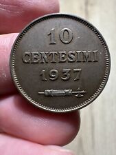 Centesimi 1937 san usato  Roma