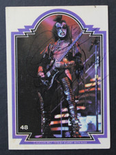 Cartão comercial assinado Gene Simmons Kiss Demon autografado 1978 Donruss #48 comprar usado  Enviando para Brazil