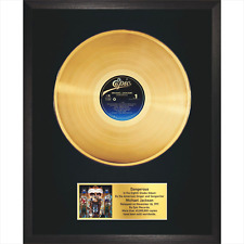 Michael Jackson – Dangerous / LP Gold 12" / Lembrança em moldura preta / Pós-Disco comprar usado  Enviando para Brazil