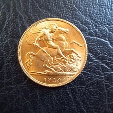 1914 gold half for sale  WORKSOP