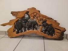 Wandrelief elefanten bild gebraucht kaufen  Paderborn