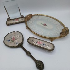 Vintage embroidered vanity for sale  CONSETT