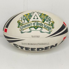 Usado, Bola de futebol vintage Steeden Centenary of Rugby Senior tamanho 5 nova comprar usado Usado, Bola de futebol vintage Steeden Centenary of Rugby Senior tamanho 5 nova comprar usado  Enviando para Brazil