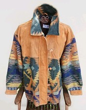 Suede jacket aztec for sale  DEVIZES
