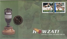 CAPA PNC AUSTRALIANA: 2007 US$ 1 HOWZAT!  AUSTRÁLIA GANHA AS CINZAS NO CRÍQUETE #P360 comprar usado  Enviando para Brazil