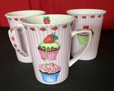 Strawberry cupcake mugs for sale  LINCOLN
