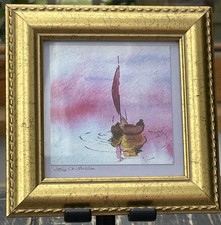 Miniature seascape watercolour for sale  BRIGHTON