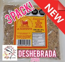 X3 LA NORTENITA CARNE SECA DE RES MACHACADO DESHEBRADA 250g C/U CAFÉ DA MANHÃ ❤️🚚 comprar usado  Enviando para Brazil