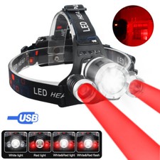 Red led headlamp for sale  UK