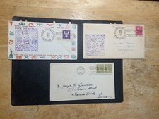 Lote de 3 capas de 1943 dos EUA com cancelamento do slogan Back The Attack comprar usado  Enviando para Brazil