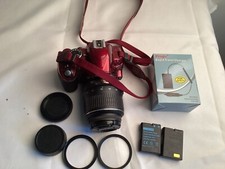 Red nikon d3100 for sale  Summit