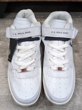 Tênis masculino US Polo Association tamanho 10 alça com cadarço branco e azul cordas de sapato comprar usado  Enviando para Brazil