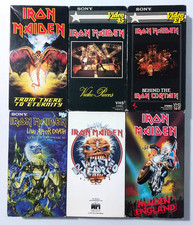 6 Iron Maiden VHS Lot Wasted Years England Live Eternity Curtain Pieces NWBHM comprar usado  Enviando para Brazil