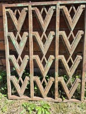 Grelha de janela francesa antiga vintage Art Deco década de 1920 -67cm x 63 jardim castelo comprar usado  Enviando para Brazil