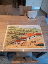 Ancienne affiche scolaire d'occasion  Labergement-Sainte-Marie