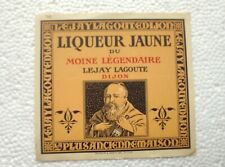 Etiquette liqueur jaune d'occasion  Langres