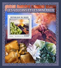 Usado, Selos de vulcões e minerais do Níger 2016 MNH Mauna Loa vulcão brazilianite 1v P/S comprar usado  Enviando para Brazil