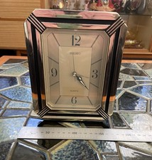RARO Vintage SEIKO QUARTZO DESPERTADOR DE MESA Japão Manto de Trabalho Prateleira Relógio comprar usado  Enviando para Brazil