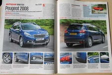 Original 2013 Autocar mag road test No 5119 PEUGEOT 2008 1.6 e-HDi 115 FELINE segunda mano  Embacar hacia Mexico